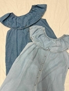 VESTIDO VOLADOS AZUL CON TACHAS - ART 059-23