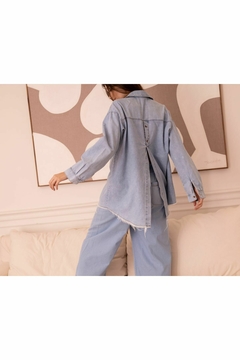 CAMISA CELESTE NEVADO - ART 055-14 - Lavora