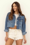 CAMPERA CROPPED CON TACHAS - ART 055-17