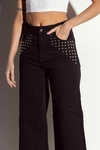 WIDE LEG NEGRO CON TACHAS - ART 054-21 en internet