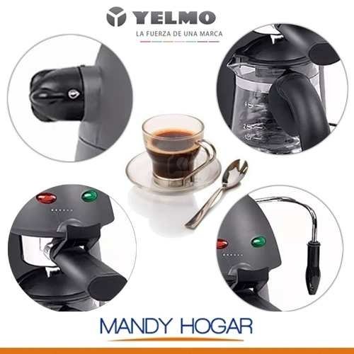 Cafetera Express Yelmo Ce 5106 Jarra Vidrio Capuchino 6 Bar