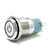 Botão 16mm LED sem trava power 24v Inox