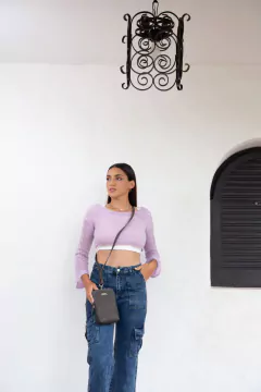 Cell Pouch Rita GREY - Tonda Bags