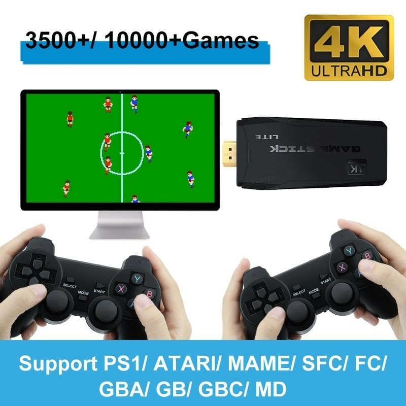 Vídeo Game Stick Lite 4k HD 3500 jogos / 10.000 jogos