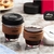 VASO WATERDOG ESPRESSO DE VIDRIO TRANSPARENTE BLACK en internet