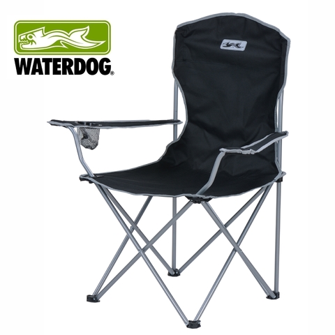 SILLÓN PLEGABLE RESPALDO ALTO WATERDOG 120 KG NEGRO SILLON2