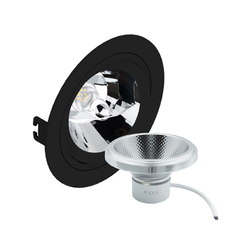 Kit Spot De Embutir Ar111 Redondo Plano + Lampada Led Modulo 10W - comprar online