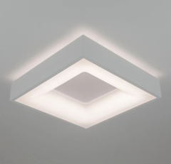 Plafon Luminaria New Massu Sobrepor LED 33,6w 4000k bivolt 47x47cm branco Newline