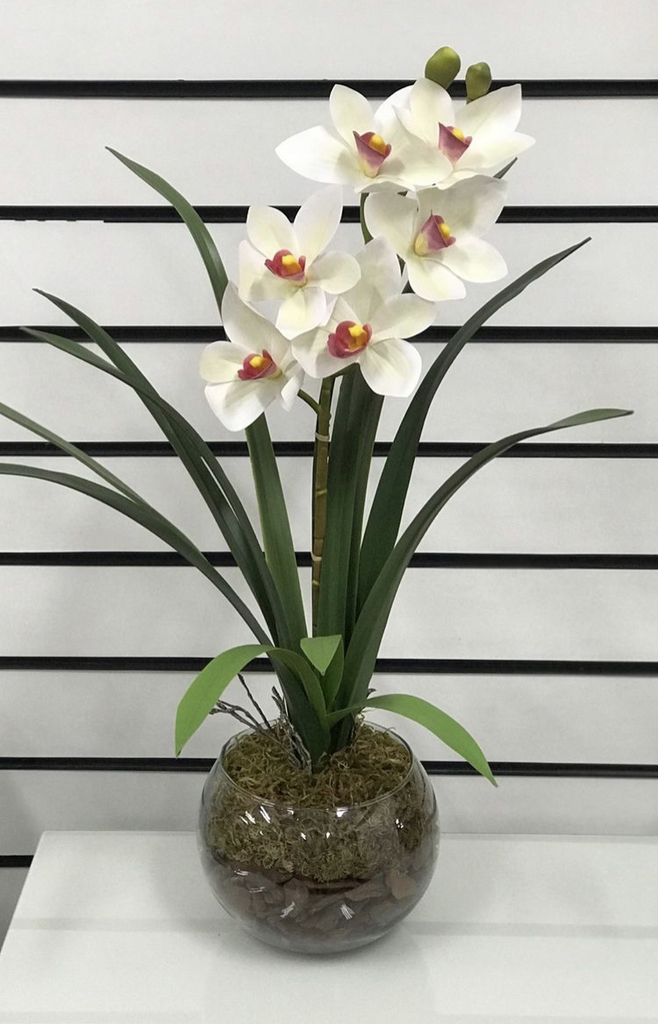 Arranjo orquídea silicone - Comprar em Bogo Interiores