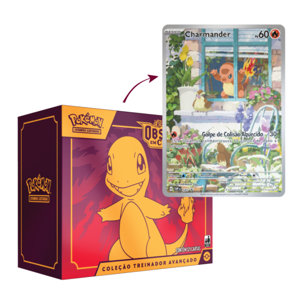 JOGO DE CARTA POKEMON EV3 - BLISTER TRIPLO - WOOPER OBSIDIANA EM