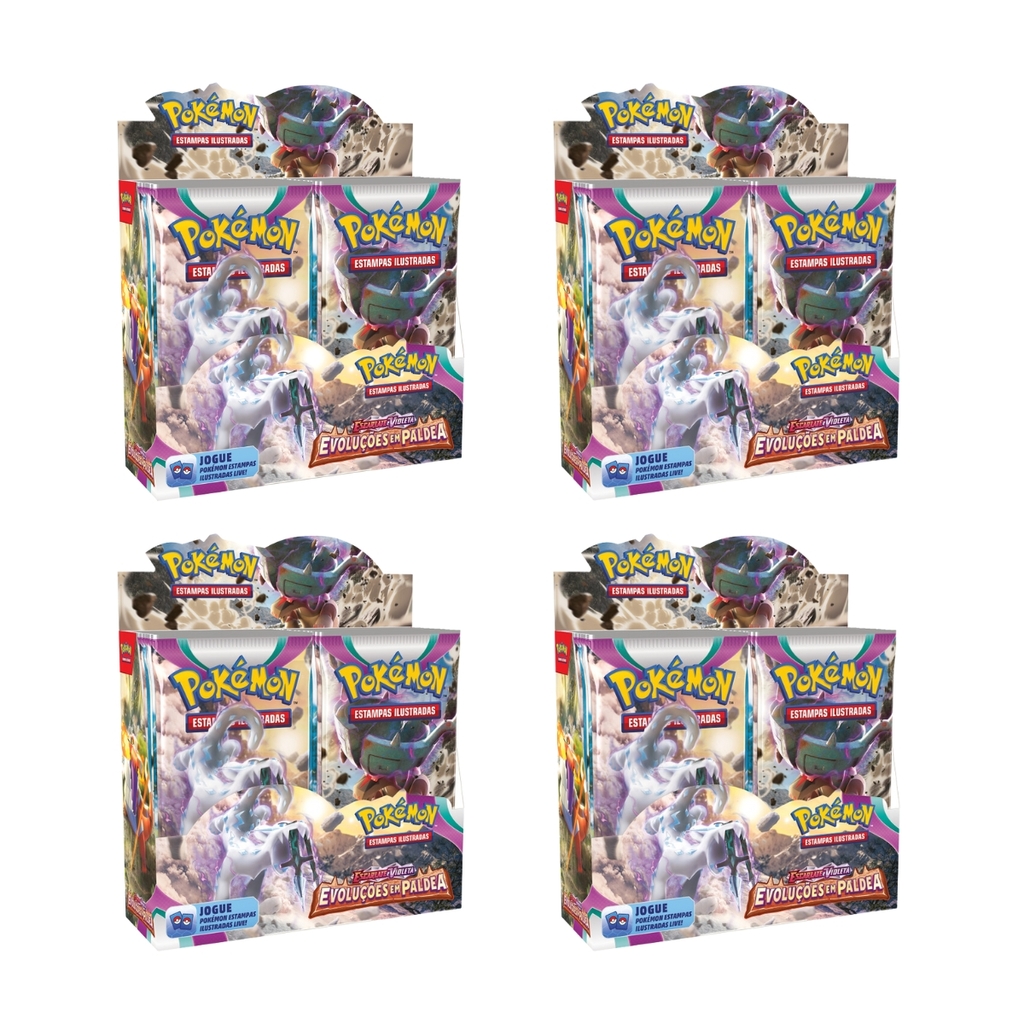 Booster Box 36 Pacotes Escarlate e Violeta 2 Evoluções em Paldea COPAG Original  Carta Pokémon TCG