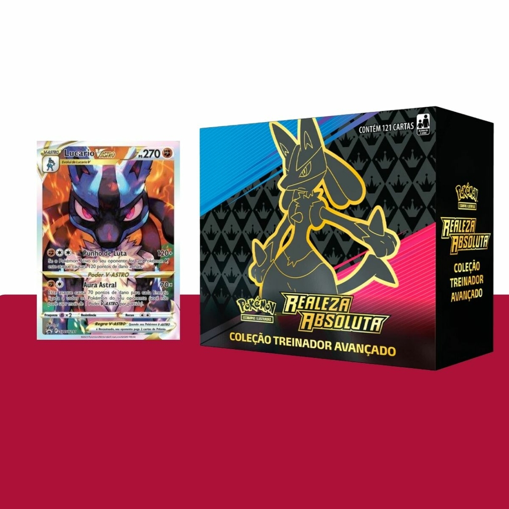 Jogo de Cartas Pokemon GO Box Especial Treinadores Copag - Deck de