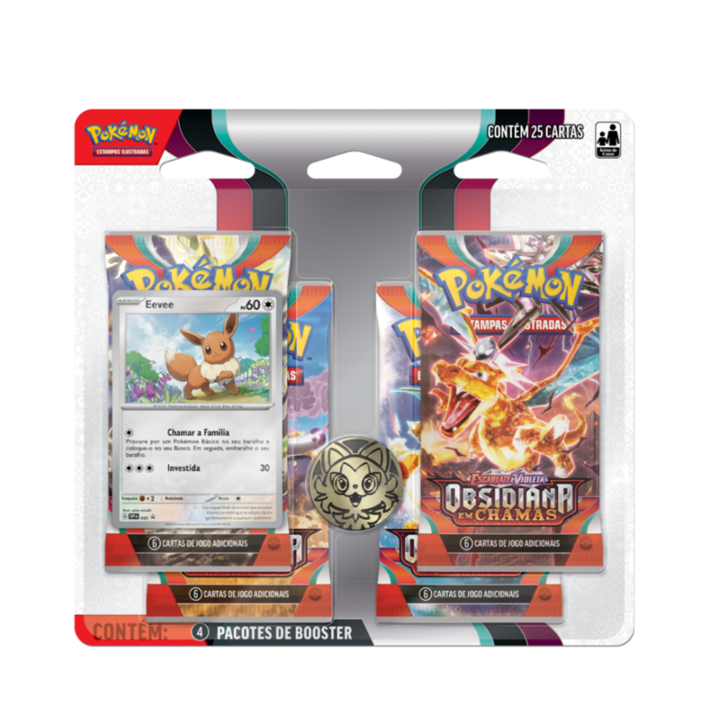 Pacote 6 Cartas Pokemon Escarlate E Violeta 151 - Copag