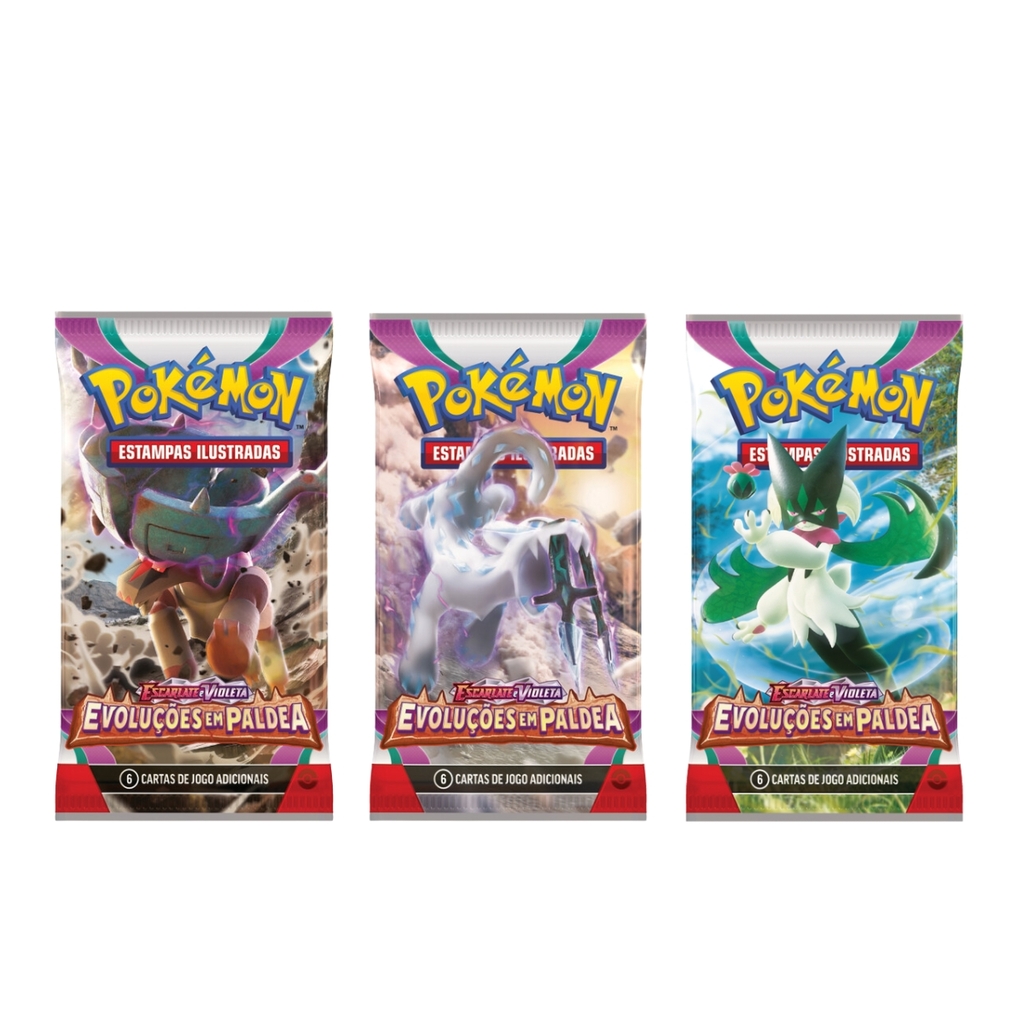 Blister Triplo Pokémon Escarlate e Violeta 2 - Evoluções em Paldea