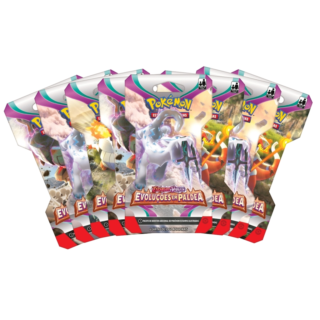 Jogo de Cartas - Evoluções em Paldea - Pokémon - Blister Quadruplo - Copag