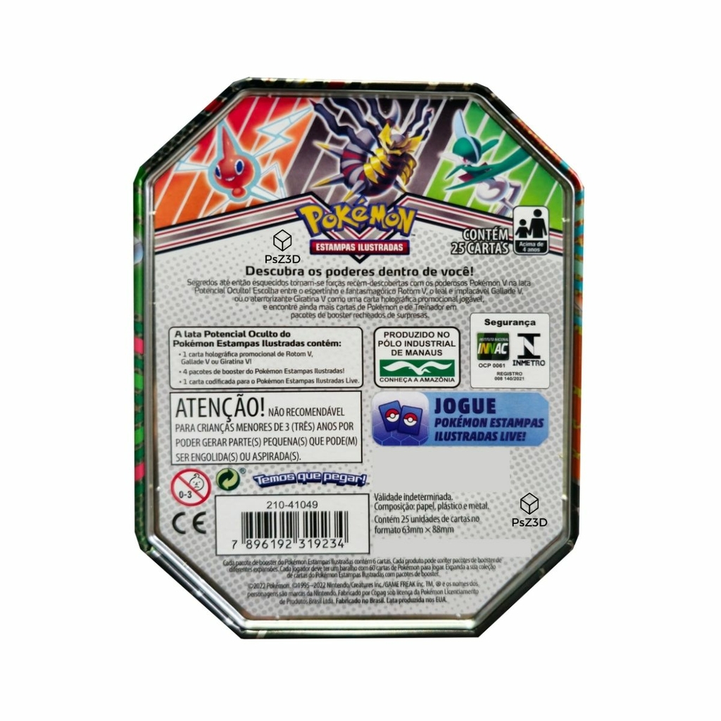 Lata Pokémon Tcg Giratina V Potencial oculto Copag