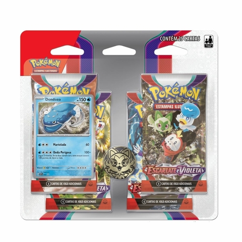 Kit 4 Booster Box 144 Pacotes Escarlate e Violeta Case Fechada COPAG  Original Cartas Pokémon TCG