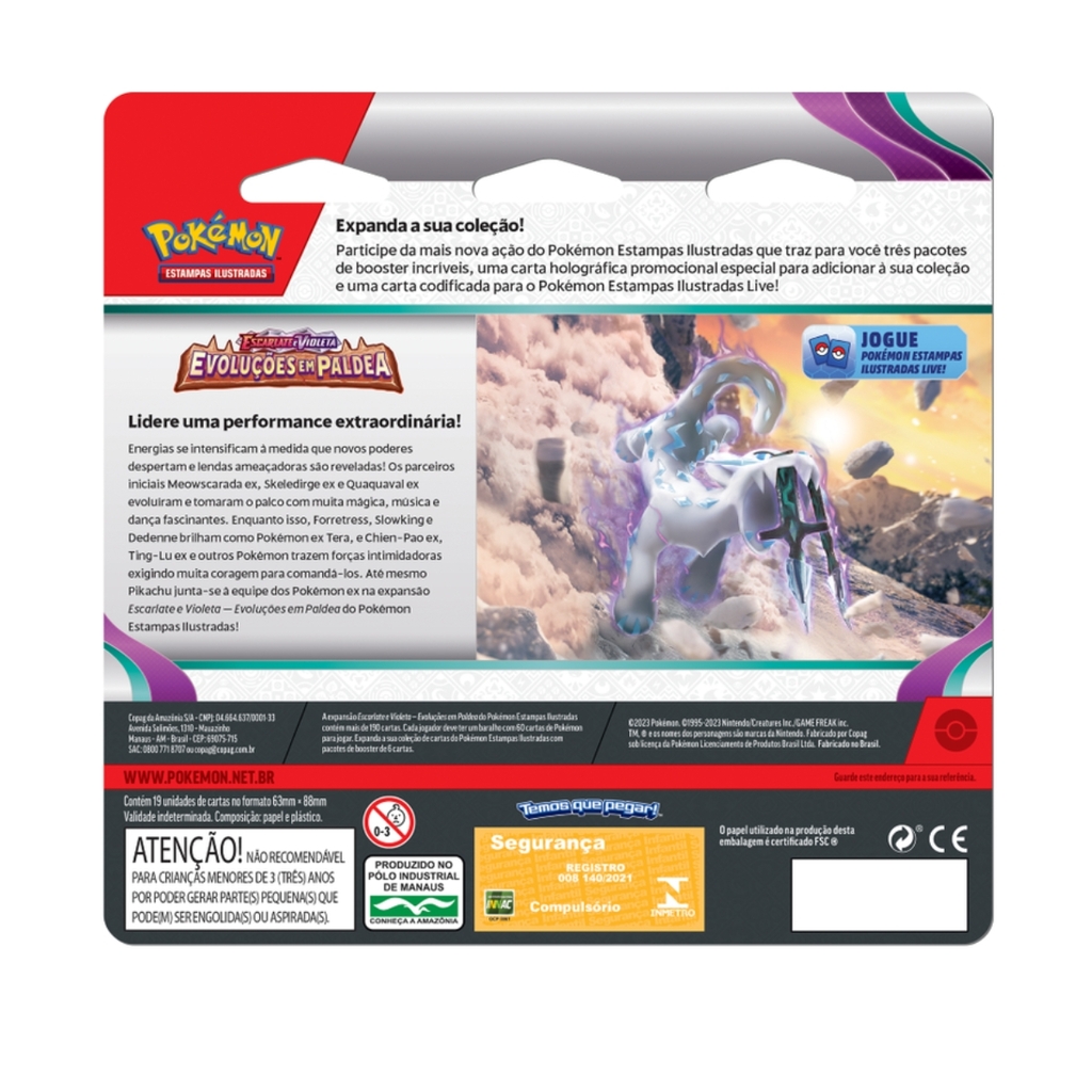 Jogo De Cartas Pokémon - Blister Quadruplo - Ev - Evoluções Em Paldea -  Varoom - Copag - WebContinental