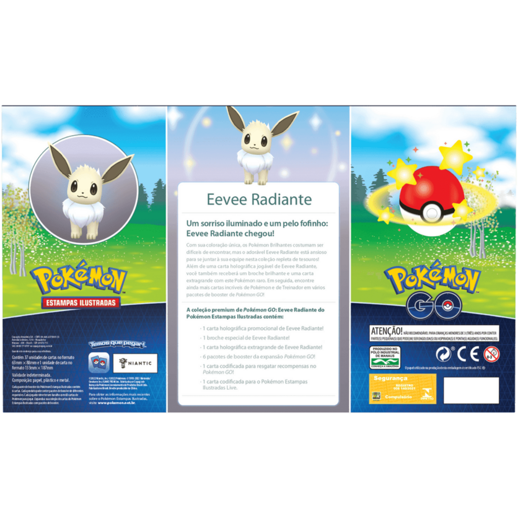 Jogo de Cartas Pokemon GO Box Especial Treinadores Valor Copag