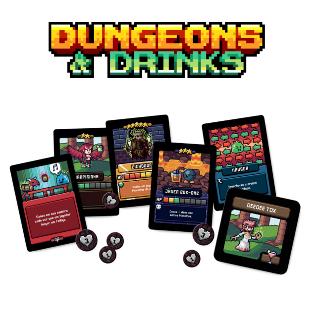 Jogo De Mesa Dungeons Drinks Psz D Geek And Maker