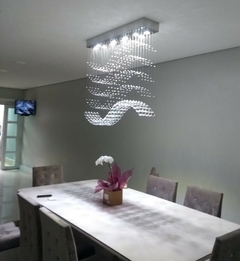 Plafon de Cristal Onda 100x20 para Sala de jantar - COD - 2389 - comprar online