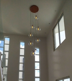 Lustre Pendente Sarvah 8 Globos Transparente - Vendas Atacado Para Loja de Iluminação, Arquitetos e Designers - COD2125-D45/8-Transp - comprar online