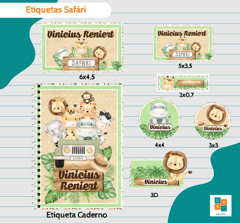 Arquivo Etiqueta Escolar Gato Galactico 2 PDF, PNG