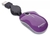 Mouse Verbatim Mini Travel Optico Cable Retractil Usb violeta