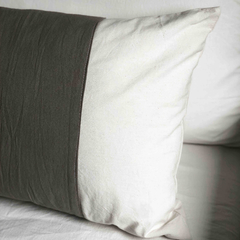 Almohadones de Tussor Crudo con Franja en internet