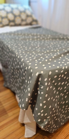 Pie de Cama de Tussor Estampado - Claraboia