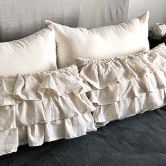 Almohadones de Tussor con Volados de Gasa - comprar online