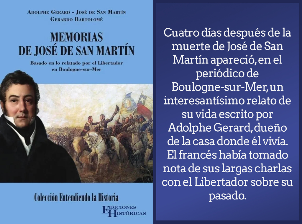 impacto archivo templado Memorias de José de San Martín