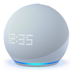 AMAZON ECHO DOT 5 WITH CLOCK - SKY BLUE
