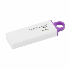 Pendrive Kingston Datatraveler G4 64gb 3.0 Blanco/violeta