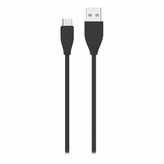 Cable Usb Soft Type-c 1 Mt Negro Carga Rapida - comprar online