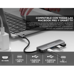Adaptador Hub Gadnic 4 Puertos USb - comprar online