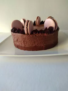 Torta brownie con mousse de chocolate