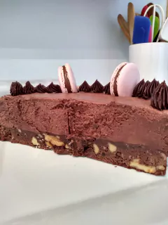 Torta brownie con mousse de chocolate - comprar online