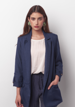 Bazer Alma - Casimir + Seda. Azul - comprar online