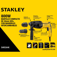 Rotomartillo Stanley Shr264k Stanley Mandril Intercambiable en internet