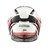Casco modular rebatible MAC ROCK STROKE Blanco Negro Rojo - tienda online