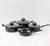 Batería De Cocina 7 Piezas Inducción Negro (2DA) en internet