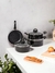 Batería De Cocina 7 Piezas Inducción Negro (2DA)