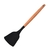 Espátula de Goma con Mango de Bamboo Color Negro - comprar online
