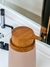 Dispenser Beige Con Tapa De Bamboo - comprar online