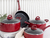 Batería de Cocina 7 Pzas Induccion Roja (2DA) - tienda online