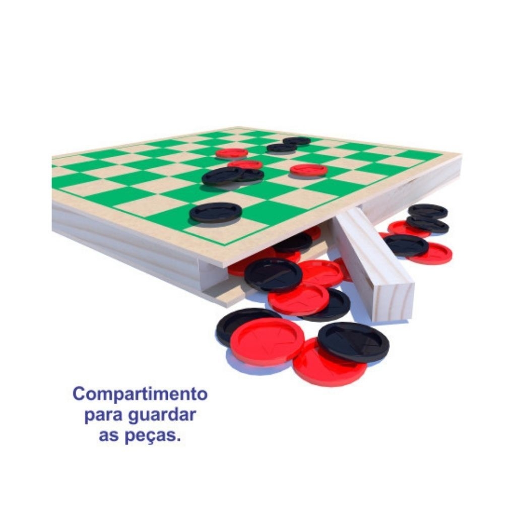 Jogo de Dama e Ludo Educativo Infantil Tabuleiro ref. 0067 Carimbras 3 anos  +