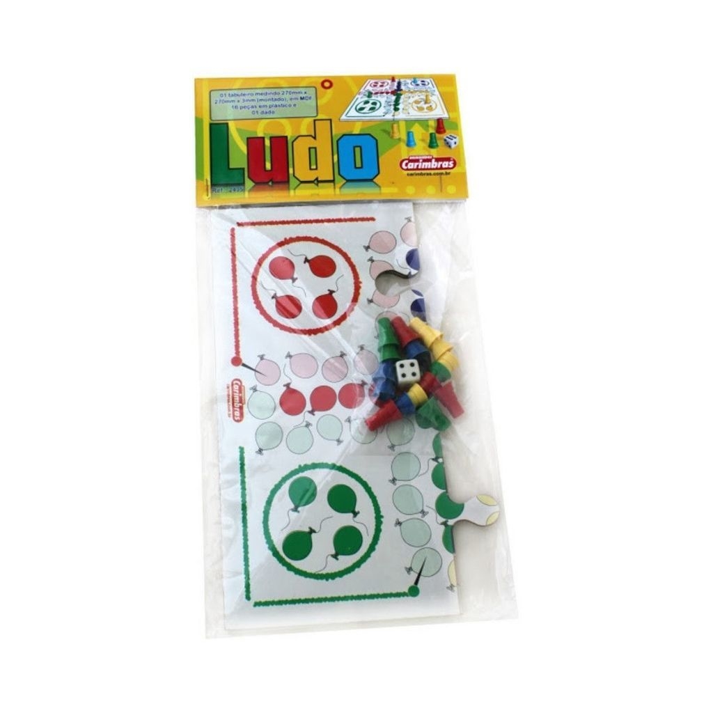 Jogo de Ludo em MDF Recreativos Melhores Brinquedos Educativos