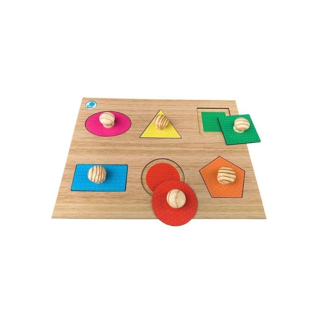 Jogo Educativo Infantil Forma Geometrica Brinquedo Mdf