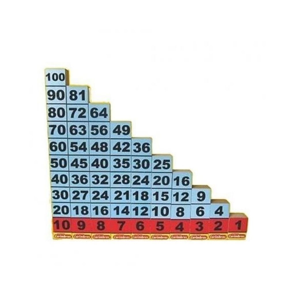 Desafio da Tabuada - Jogo Pedagógico de Matemática - Madeira